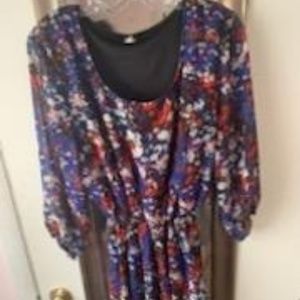 Blue and Orange Dress Size 1X